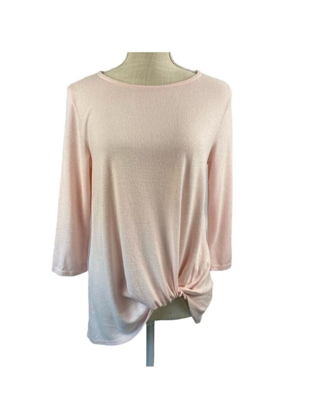 Gibsonlook Womens Soft Pastel Pink Top Long Sleeve XS Never Worn